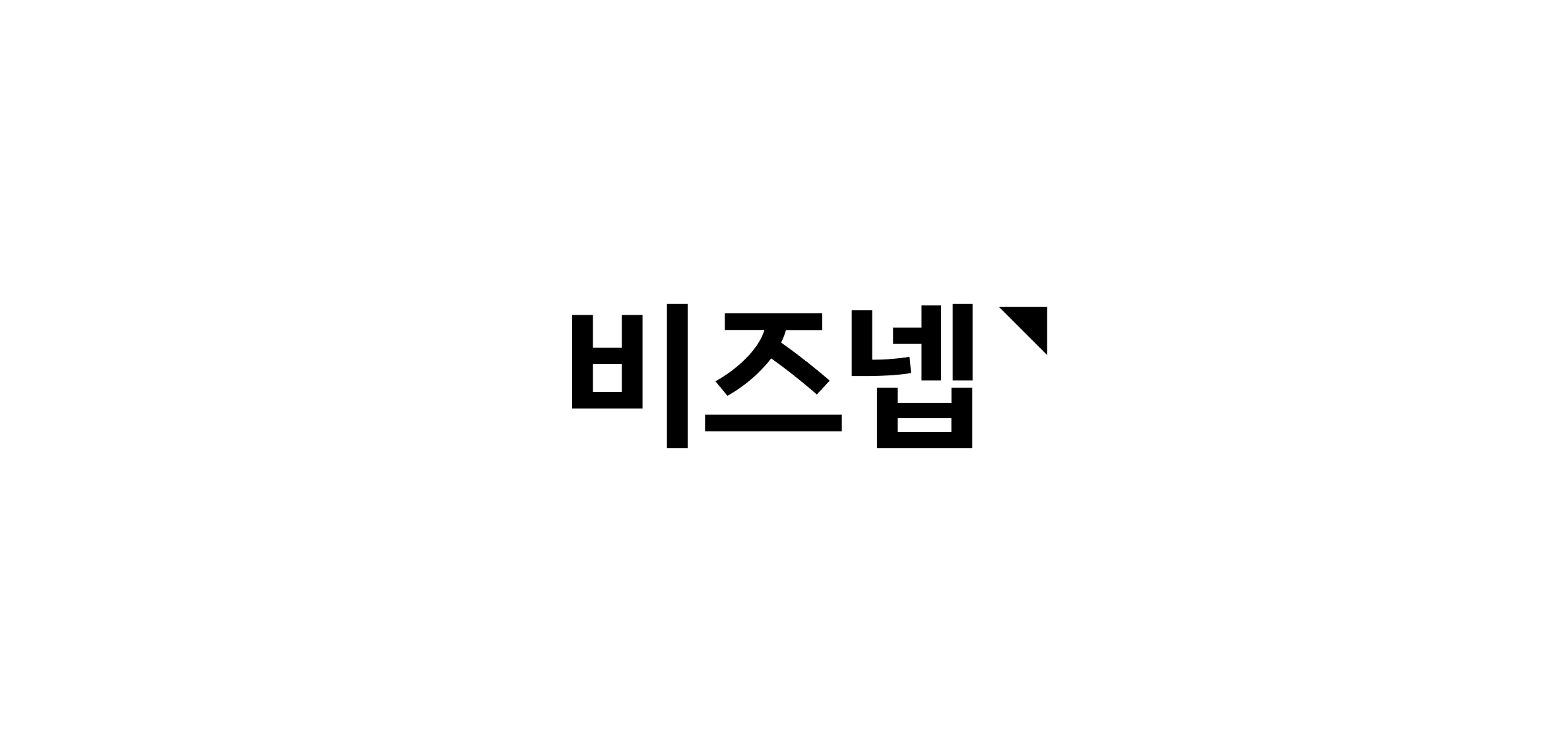비즈넵 로고 블랙